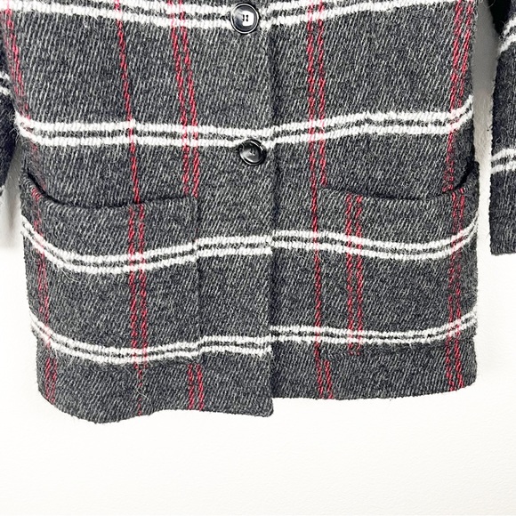 SITA MURT Plaid Wool Blend Lined Trench Coat, Size EU 36 - Picture 7 of 9